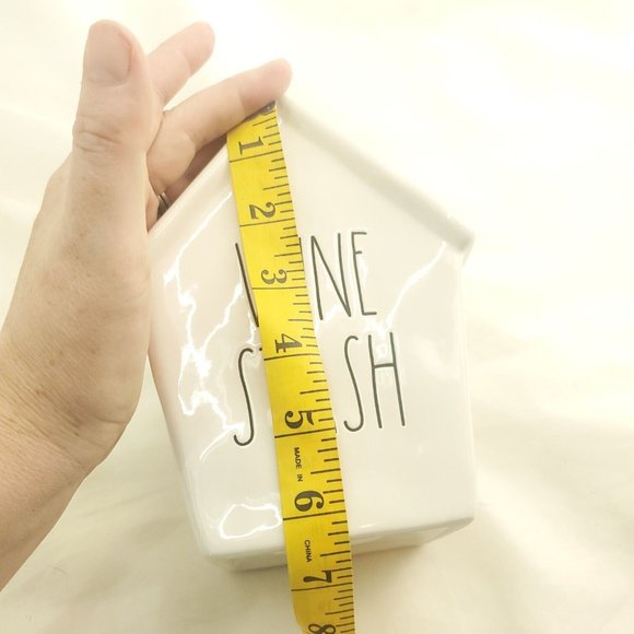 Rae Dunn Artisan Collection By Magenta White Ceramic Wine Stash Piggy Coin Bank - Picture 7 of 12
